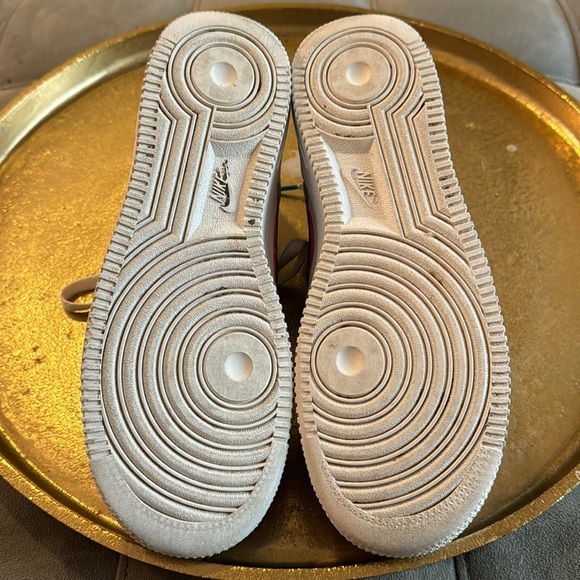 Nike Air Force 1 I Low LV8 KSA GS 3D Glasses White Blue Hero Crimson kids size 6 - Picture 5 of 7